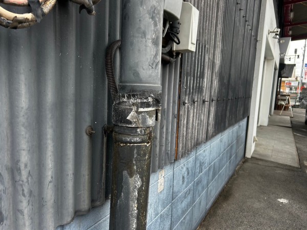 竪樋部分交換　施工前